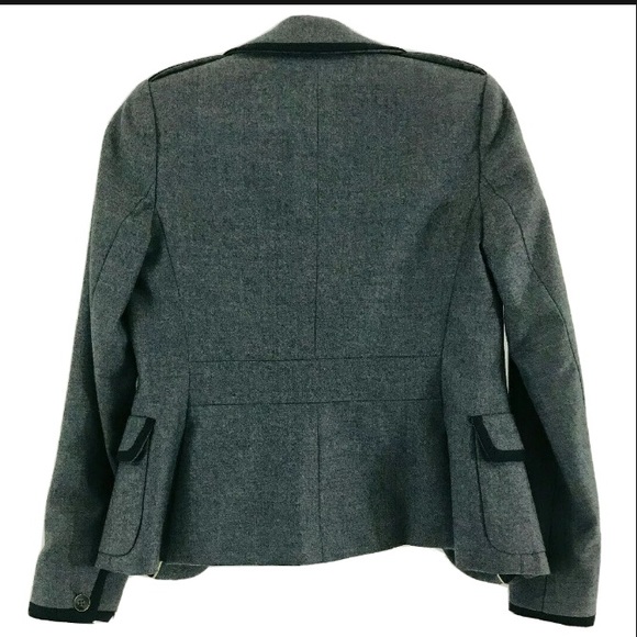 Gray Rag & Bone Work Blazer 100% Wool- Size 4 - Picture 4 of 13